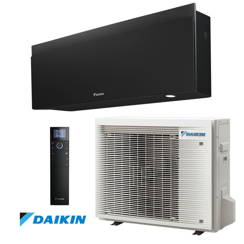 Климатик Daikin Emura Черна FTXJ25AB/RXJ25A 