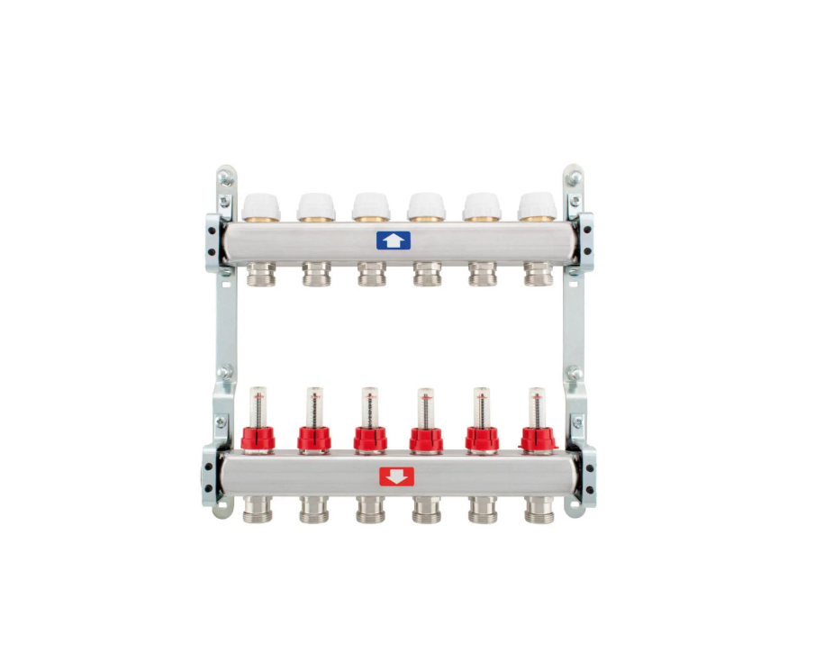 Колектори за подово отопление SFIT – 1″ x 3/4″, 7 извода 